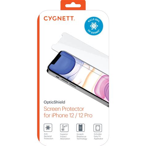 Cygnett OpticShield 2.5D Glass Screen Protector for iPhone 12 /12 Pro ...