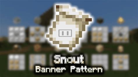 Snout Banner Pattern - Wiki Guide - 9Minecraft.Net