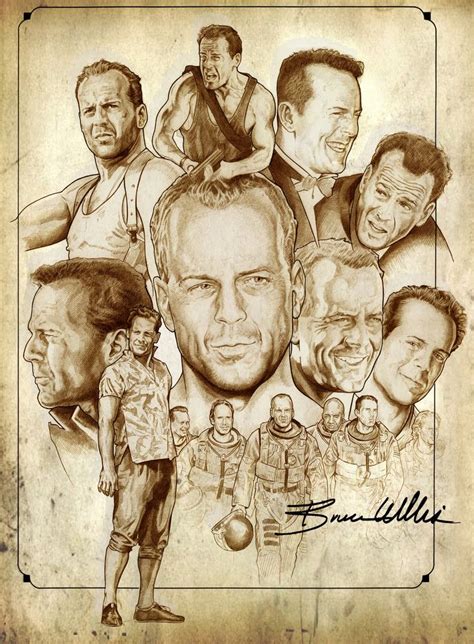 Bruce willis by NachoCastro on DeviantArt | Celebrity drawings, Movie ...