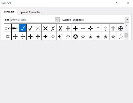 Type a Checkmark or tick in Word, Excel, PowerPoint and Outlook - Office Watch