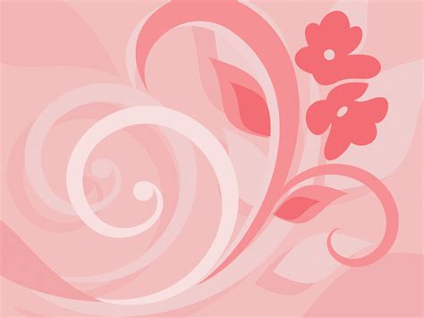 Pink Flowers Powerpoint Templates - Flowers Backgrounds