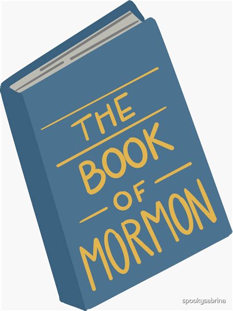 "The Book of Mormon" Sticker for Sale by spookysabrina | Redbubble