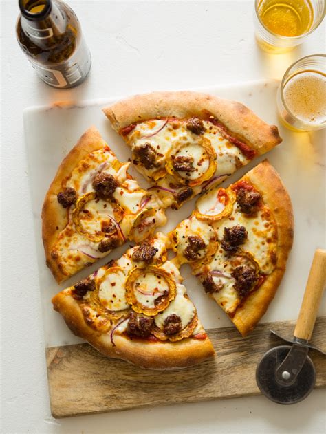 Roasted Delicata and Spicy Italian Sausage Pizza | Spoon Fork Bacon