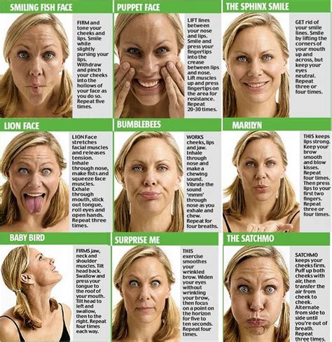 Face yoga?! Exercising your face muscles tightens, tones and, according ...