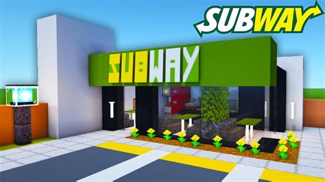 Minecraft Tutorial: How To Make A Modern Subway "2023 City Builds" - YouTube