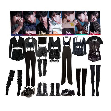 Fashion set [BTS] FAKE LOVE FEMALE INSPIRED OUTFIT SET created via Kpop Fashion Outfits, Stage ...