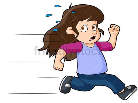 Quotfunny Vector Cartoon Of Man Running Away In Fear And