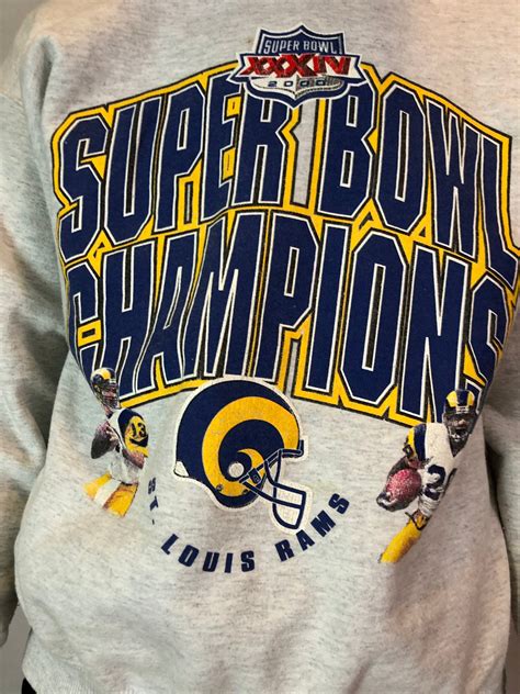 SUPERBOWL CHAMPS 2000 Stl Rams Unisex Medium | Etsy