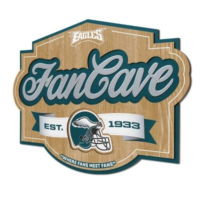 Nfl Philadelphia Eagles Fan Cave Sign : Target