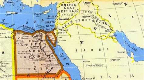 1958 : United Arab Republic & Arab Federation : r/MapPorn