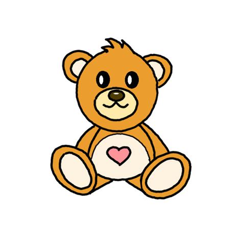 How to Draw a Teddy Bear Toy - Step by Step Easy Drawing Guides - Drawing Howtos