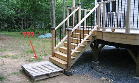 Deck Stair Landing Options