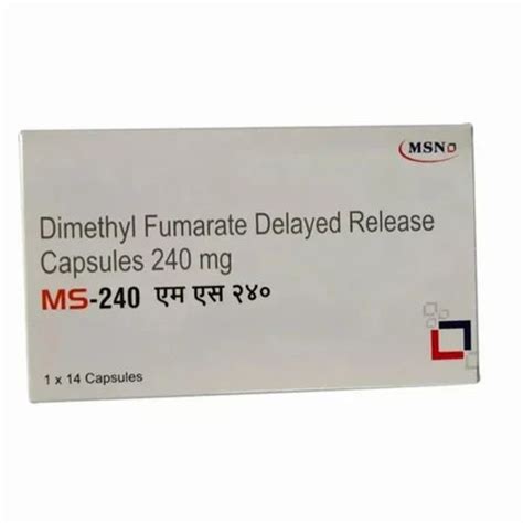 240mg Dimethyl Fumarate Capsule at Rs 707/box | Immunosuppressants in Nagpur | ID: 2852939200891