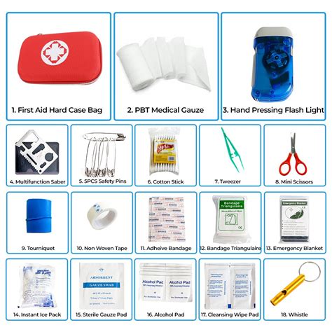 Be prepared with 18 in 1 Medical First Aid Kit with Casing Included | PTT Outdoor