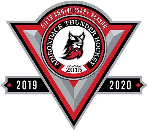 Adirondack Thunder Logo - Anniversary Logo - ECHL (ECHL) - Chris ...