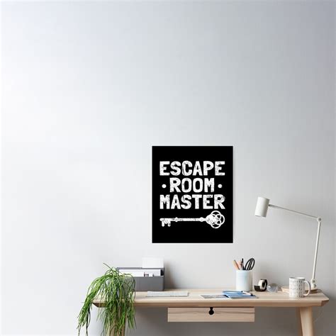 "Escape Room, Escape Game, Exit Room" Poster by EstelleStar | Redbubble