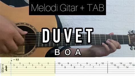 Boa - Duvet | Tutorial Melody Gitar (TABLATURE + CHORD) - YouTube