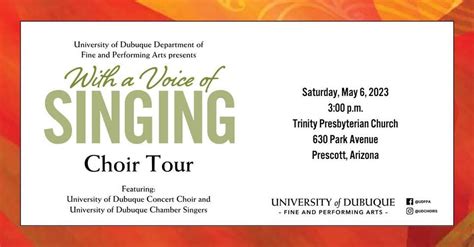 "With a Voice of Singing" UD Choir Tour - Trinity Presbyterian Church ...