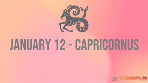 January 12 Zodiac Sign Capricornus - Motivated