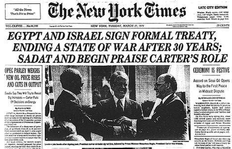 36 Years Ago Today: Historic Peace Treaty Signed | Jewish Federations ...