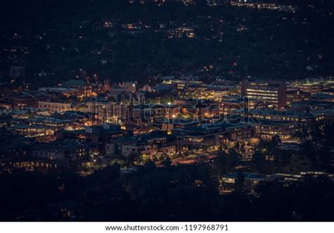 Boulder Colorado Panorama Night Stock Photo (Edit Now) 1197968791