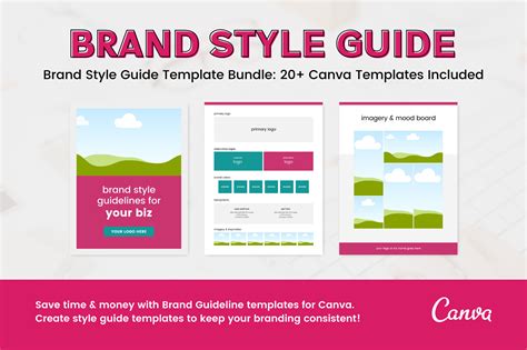 Brand Style Guide Template for Canva | Magazine Templates ~ Creative Market