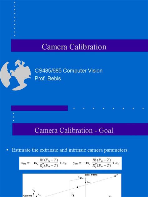 Camera Calibration | PDF | Geometry | Teaching Mathematics