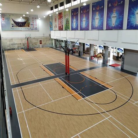 China Maple design indoor basketball court sport flooring factory and ...