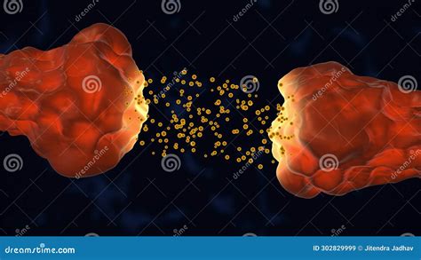 Neuronal and Synaptic Activity Medical Animation Stock Illustration ...