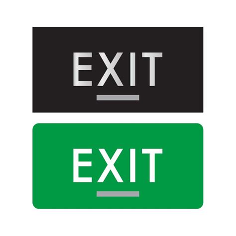 ADA Exit Signs | Braille Exit Signs