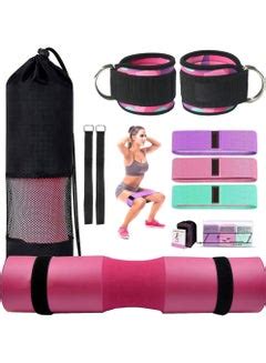 Rock Pow 9-Piece Gym Equipment Accessories for Squats, Hip thrusts ...