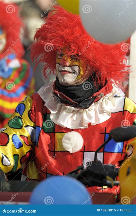 Clown at carnival parade editorial image. Image of decoration - 13251815