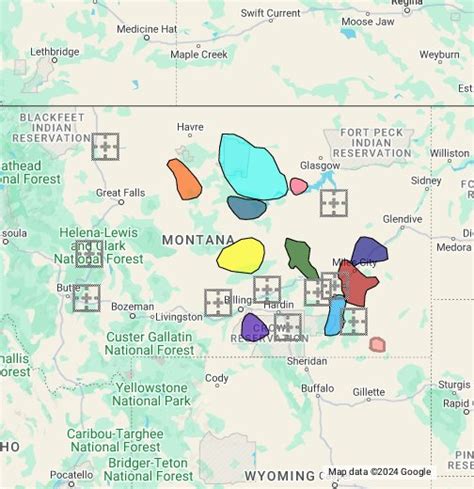 Montana Prairie Dog Concentrations - Google My Maps