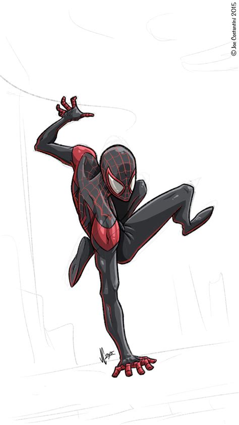 Spidey Sketch #110 - Ultimate Miles Morales by JoeCostantini on DeviantArt