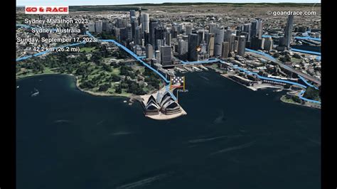 Sydney Marathon 2023: fly over the 42.195 km race path! - YouTube