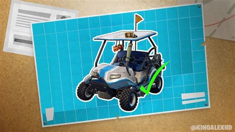 Where To Find Golf Cart NEW Location In Fortnite! (The Golf Car New Locations) - YouTube