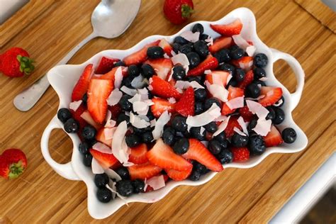 Red, White & Blueberry Fruit Salad - Whitney E. RD