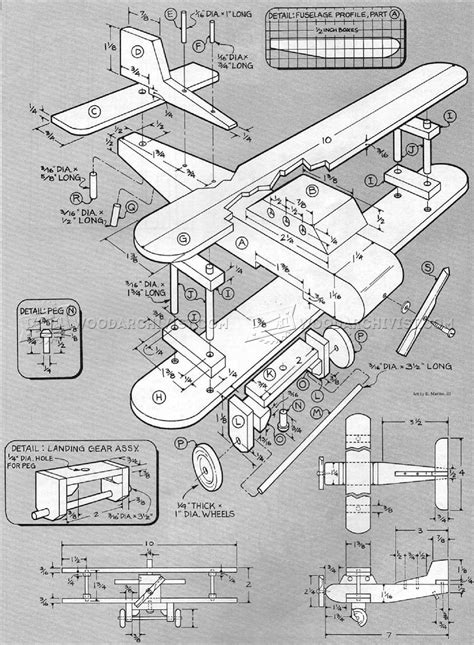 Wooden Biplane Plans • WoodArchivist