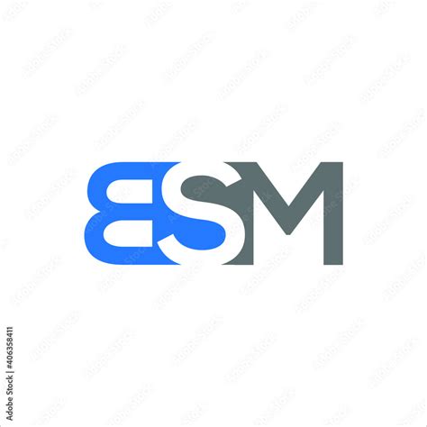 Vetor de BSM logo BSM icon BSM vector BSM monogram BSM letter BSM ...