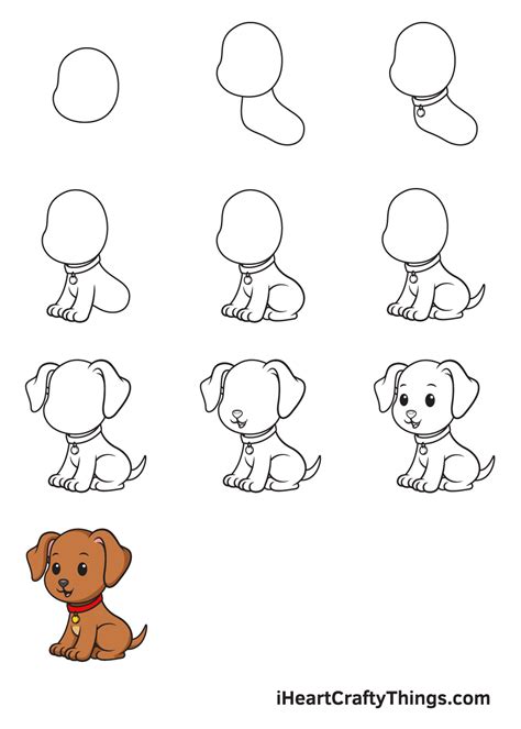 How To Draw A Dog Easy Step By Step For Beginners