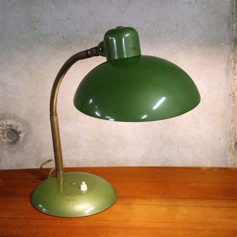 Green Vintage Industrial Bauhaus Desk Lamp by SIS, Germany 1950's | #87108