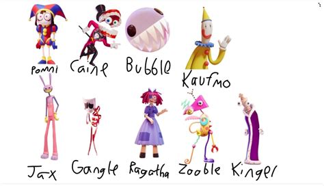 I asked my friend (who watches TADC) to name all of the TADC characters ...