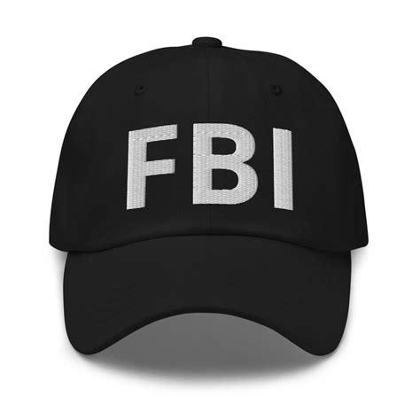 Embroidered FBI Hat Law Enforcement Hat FBI Costume | Etsy