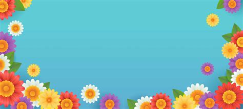 Colorful Flower Background Banner 1545936 Vector Art at Vecteezy