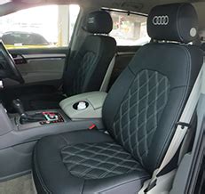 Audi Q7 (Diamond Sharp Design) Leather Seat Covers & Upholstery - Audi Leather Seat Installer