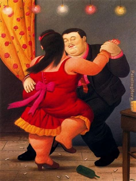 Fernando Botero Bailarines painting anysize 50% off - Bailarines painting for sale