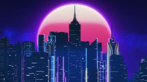 Neon Retro City Wallpapers - Wallpaper Cave