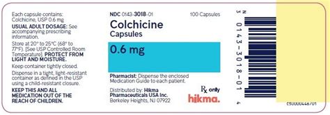 Colchicine Capsules: Package Insert - Drugs.com