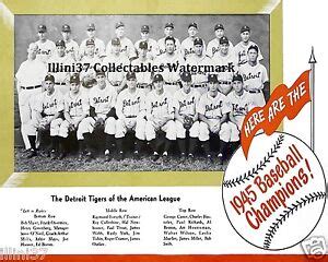 1945 DETROIT TIGERS WORLD SERIES CHAMPIONS BASEBALL TEAM 8X10 PHOTO #2 ...