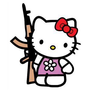 Buy Hello Kitty With Gun Vector Eps Png files